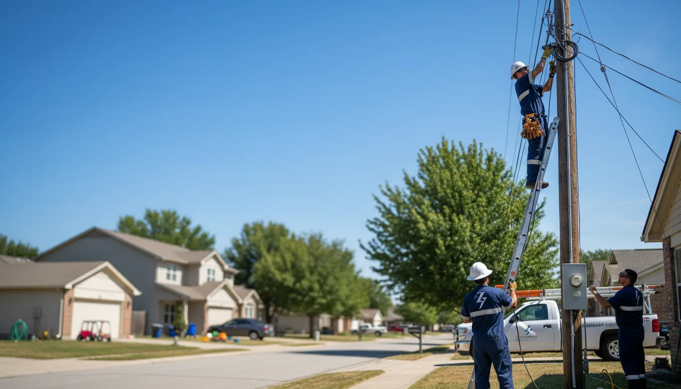 Residential electrician providing installation services in Morris, MN